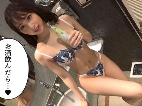 【マチアプでゲット！】彼氏いない歴3年の女子アナ風美女とホテル飲み♥20歳のウブなカラダを酒の勢いでハメ倒し！性欲全開でヤリまくるエロ飲み会！！