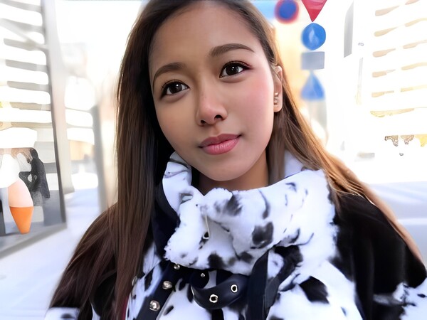 【ハーフギャルの隠れたビッチ本性】南国×日本のエロカワ娘！ショーパンから手マンで発情、正常位で奥まで求めちゃうエロギャル♡